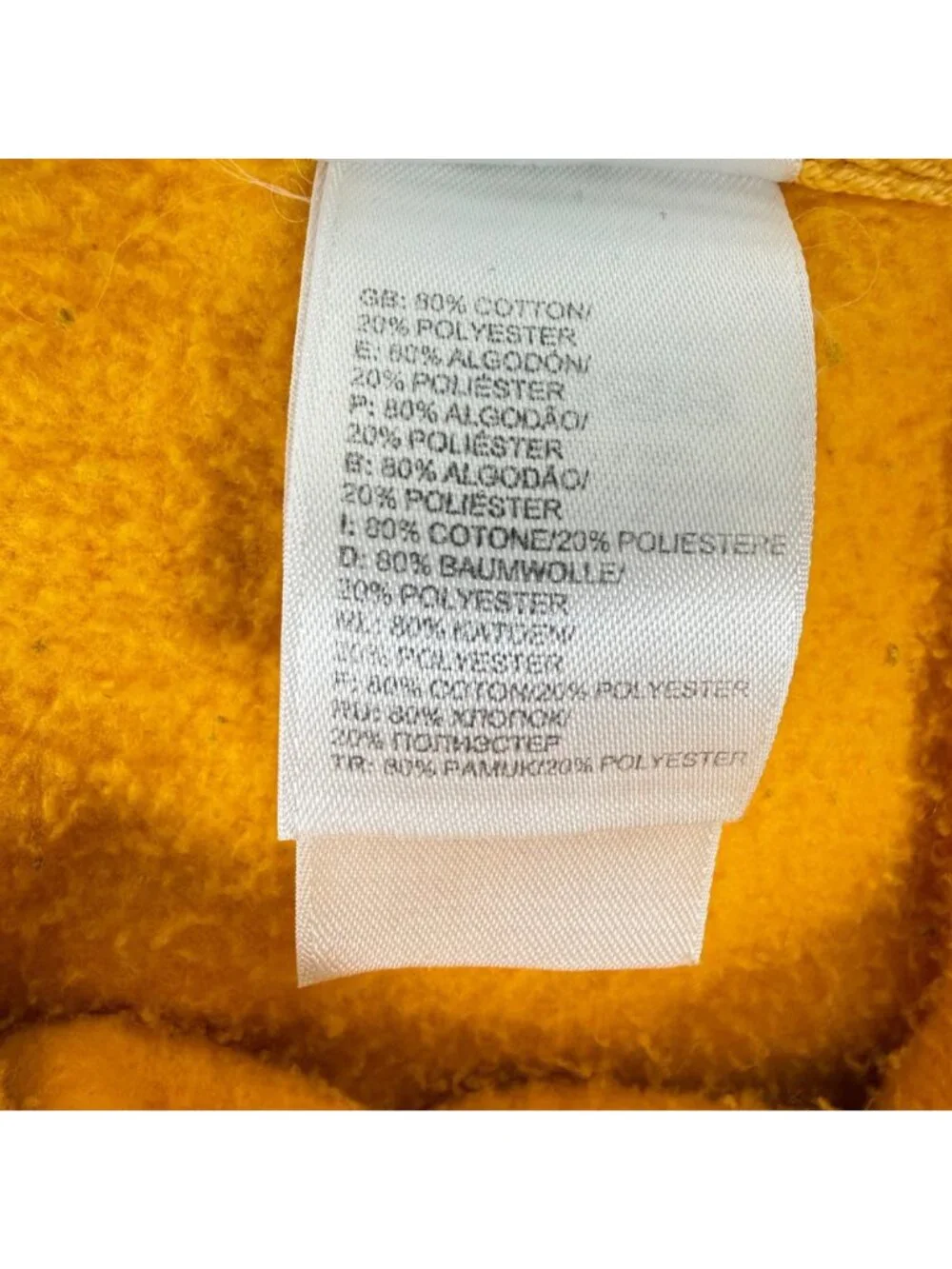 The North Face Men’s Pullover Hoodie Sweatshirt Yellow Red Logo‎ Size 2XL XXL